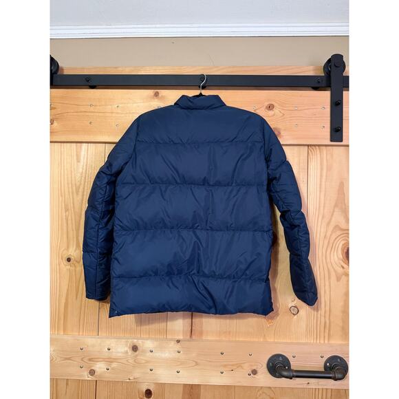 VTG WOOLRICH Goose Down Navy Blue Puffer Coat Youth XL Women’s S - Picture 2 of 7